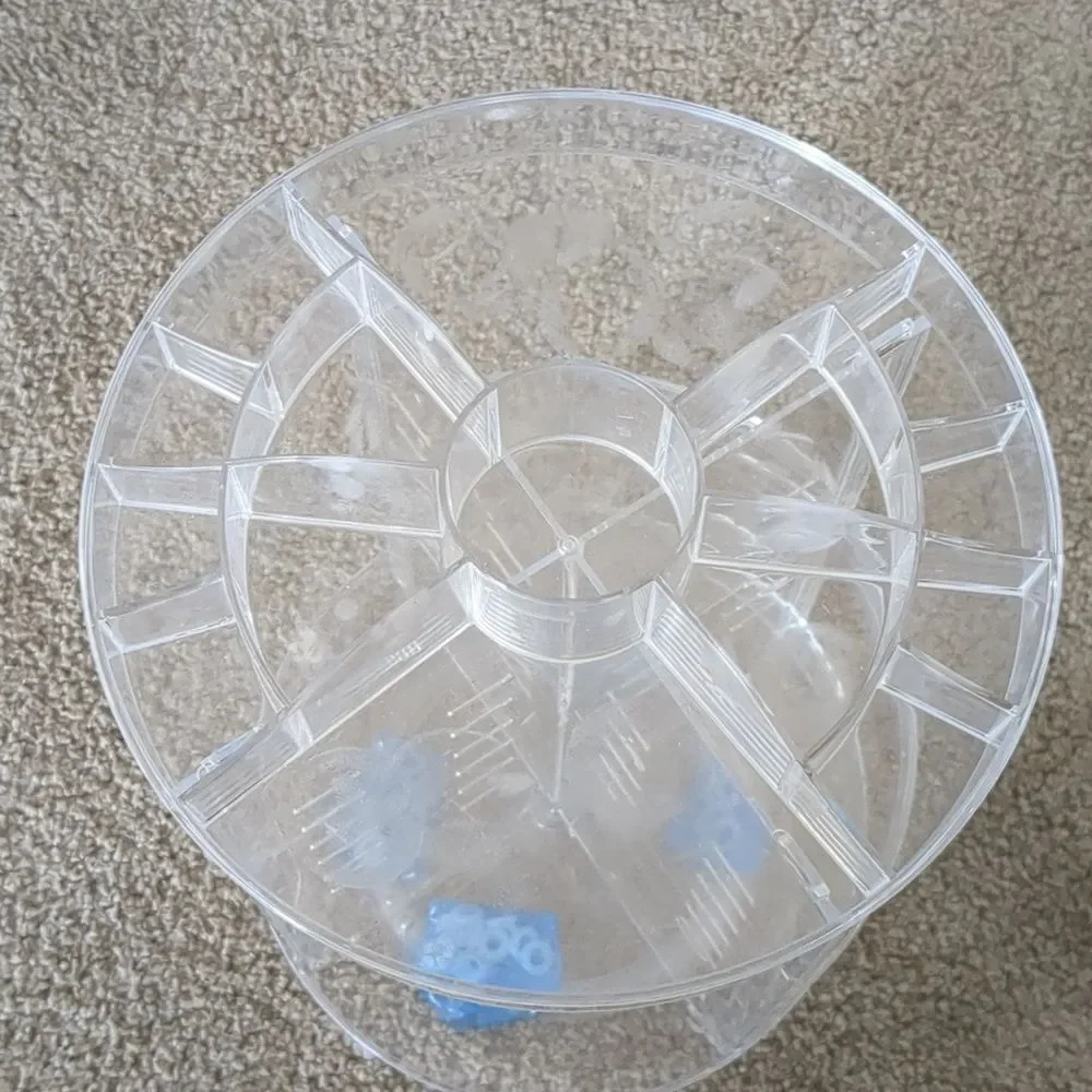 Rotating 360 degree clear adjustable Cosmetic Organizer